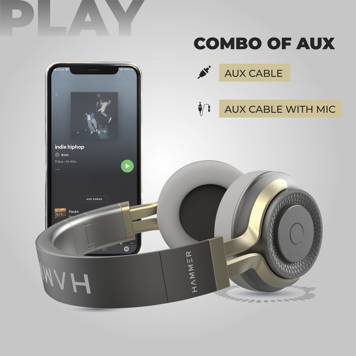 Hammer Bash 2.0 With Aux cable