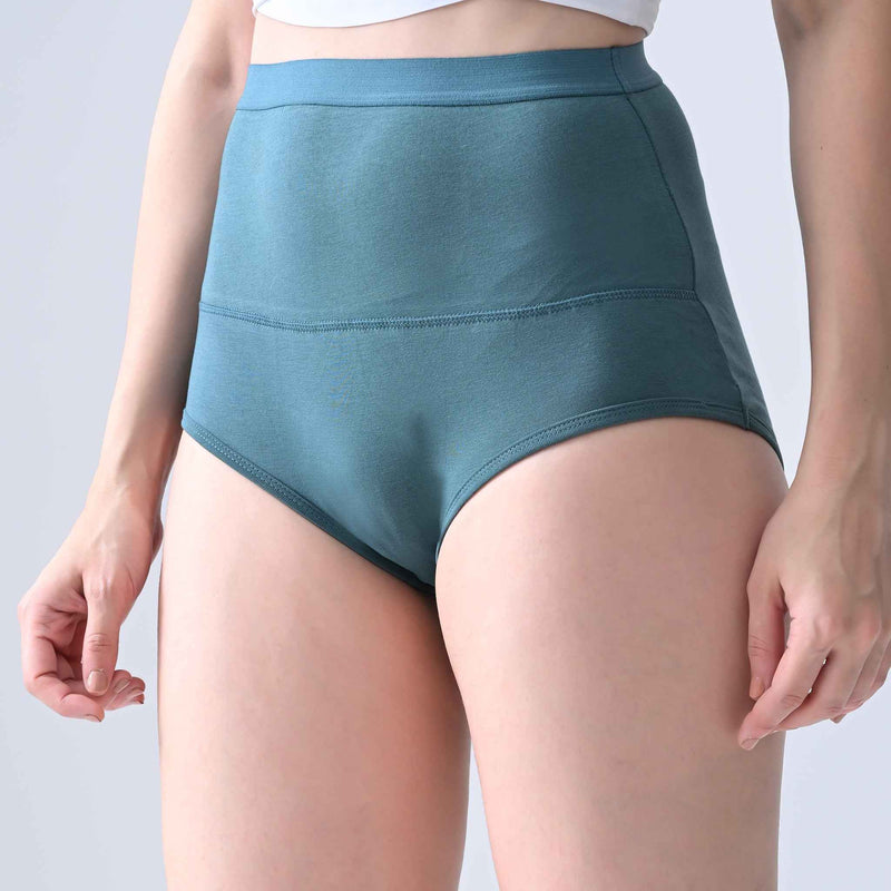 Leakproof Panties for Urine Leak – Cotton High-Waist, Reusable (Pack of 3) | Woomly