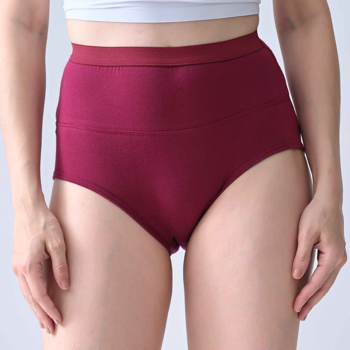 Leakproof Panties for Urine Leak – Cotton High-Waist, Reusable (Pack of 3) | Woomly