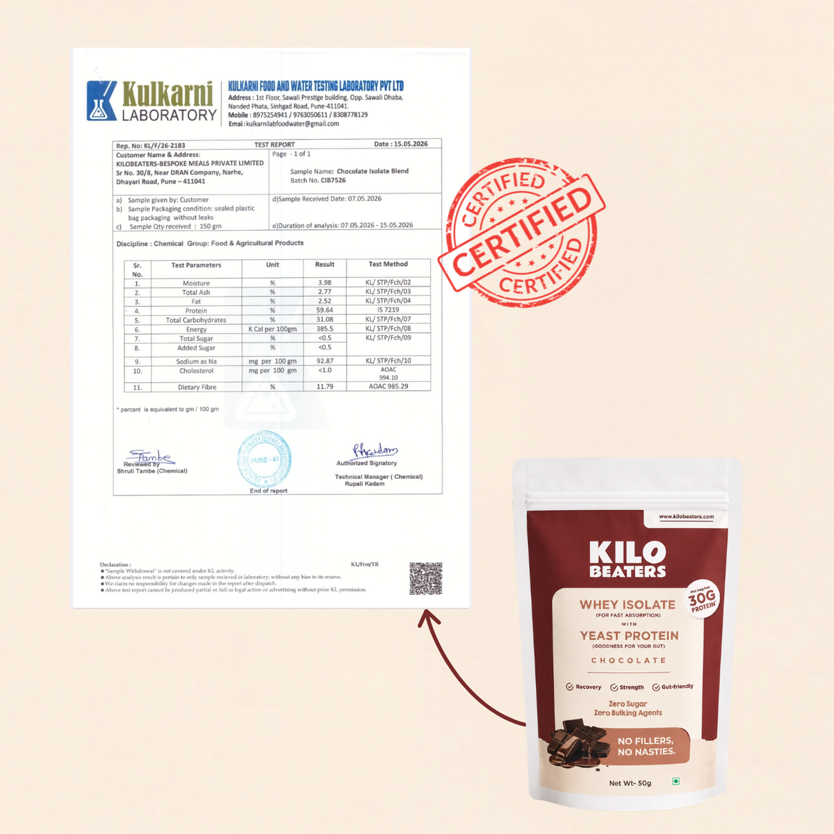 Whey Isolate + Yeast Protein | Chocolate