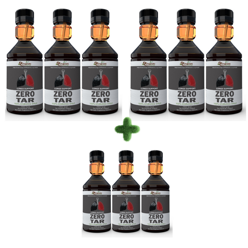 Hindrishi Zero tar Syrup for Lungs and Respiratory Tract Detox (150 ml each bottle)-7