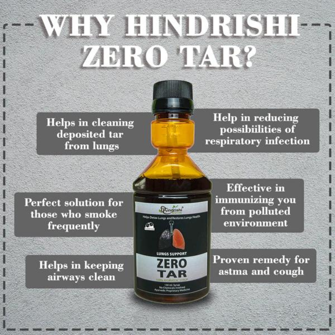 Hindrishi Zero tar Syrup for Lungs and Respiratory Tract Detox ( 150ml Each Bottle) NO ADDED SUGAR-3