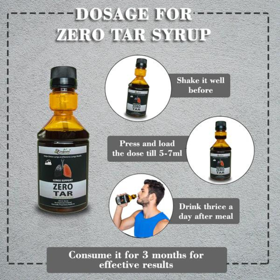 Hindrishi Zero tar Syrup for Lungs and Respiratory Tract Detox ( 150ml Each Bottle) NO ADDED SUGAR-4