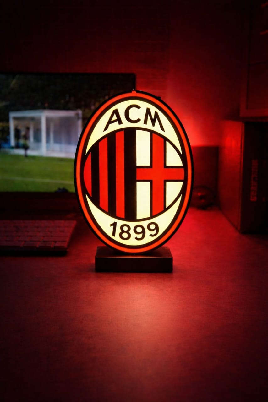 ACM Football Club Desk Lamp – Premium LED Fan Edition Night Light - LED Neon Sign