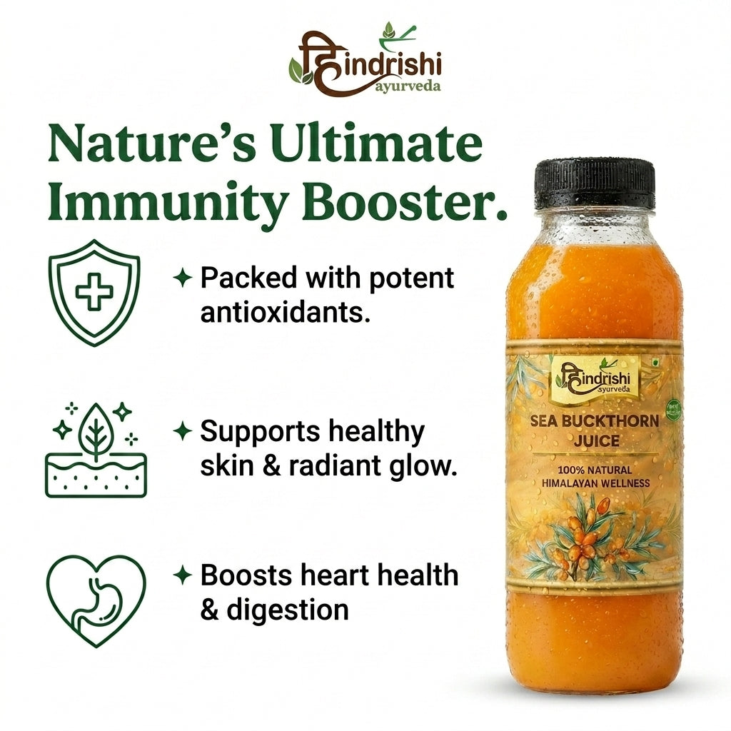 Hindrishi Ayurveda Sea Buckthorn Juice 100% Natural