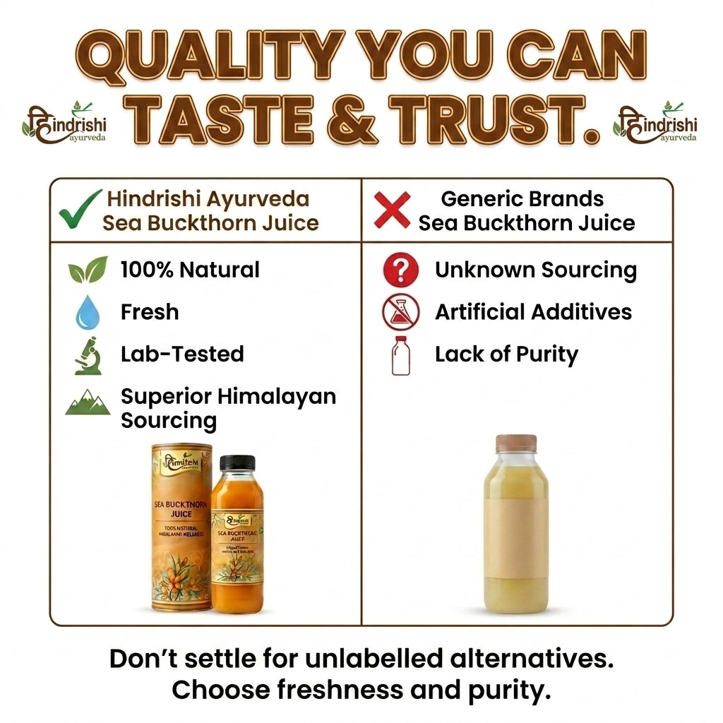 Hindrishi Ayurveda Sea Buckthorn Juice 100% Natural-3