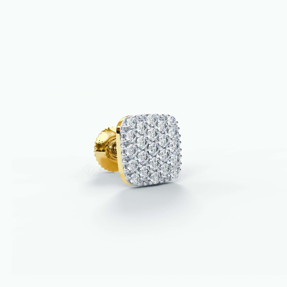 Aeris CZ Stud Earring (Single Piece) | 925 Sterling Silver, AAAAA Grade Cubic Zirconia & Glossy Finish