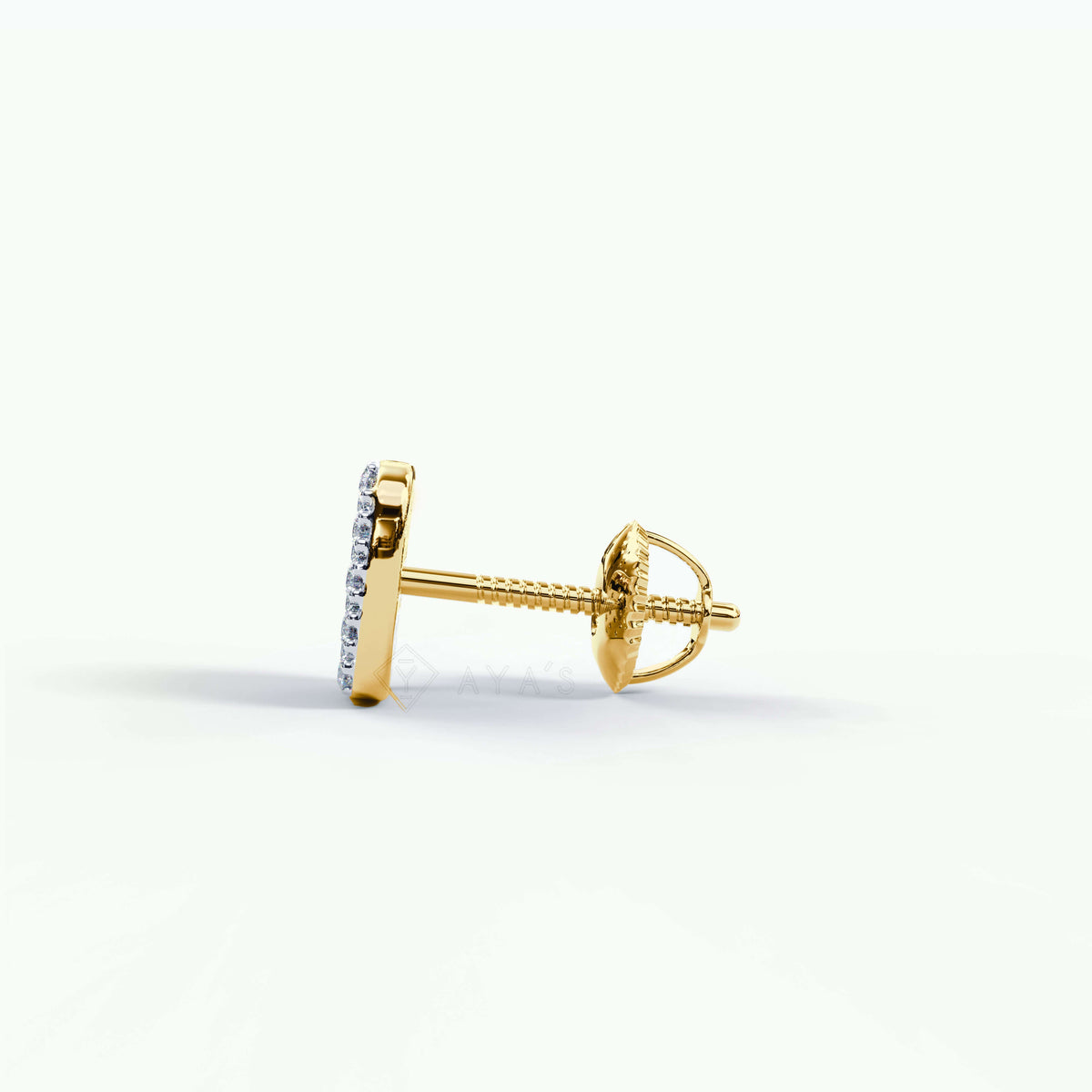 Aeris CZ Stud Earring (Single Piece) | 925 Sterling Silver, AAAAA Grade Cubic Zirconia & Glossy Finish