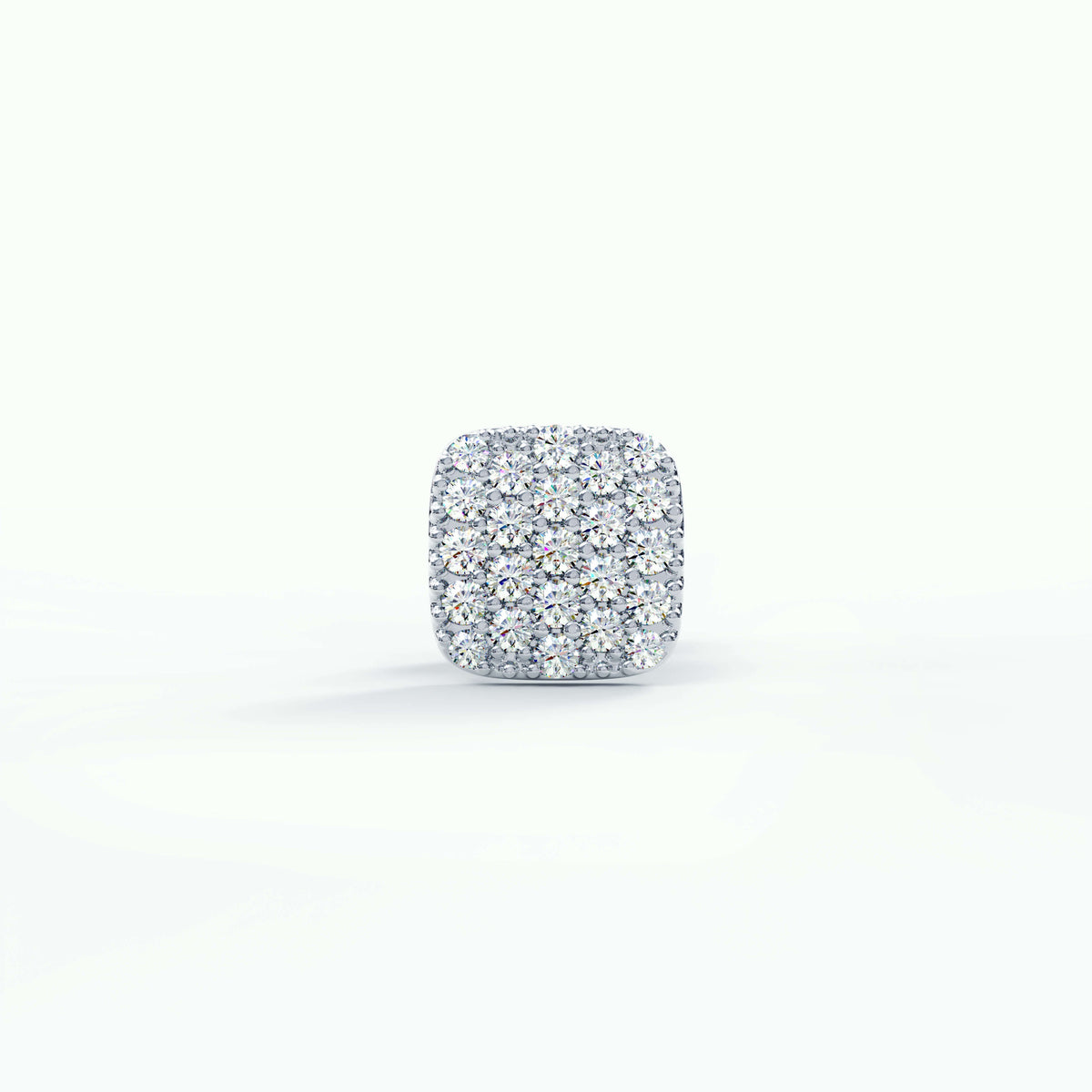 Aeris CZ Stud Earring (Single Piece) | 925 Sterling Silver, AAAAA Grade Cubic Zirconia & Glossy Finish