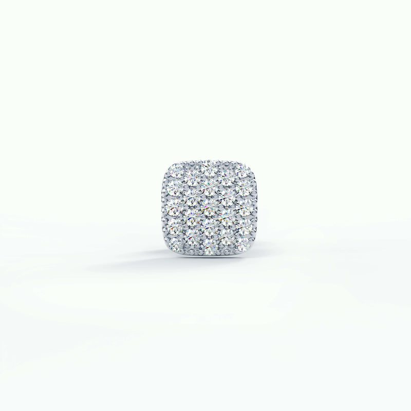 Aeris CZ Stud Earring (Single Piece) | 925 Sterling Silver, AAAAA Grade Cubic Zirconia & Glossy Finish