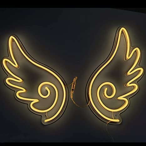 Angel Wings Neon Sign（30×12 inches） Neonsignsindia