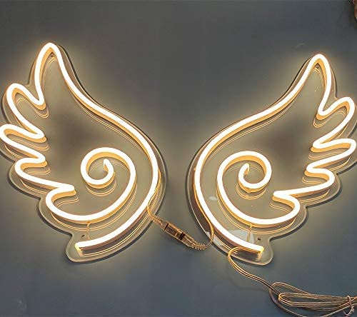 Angel Wings Neon Sign（30×12 inches） Neonsignsindia