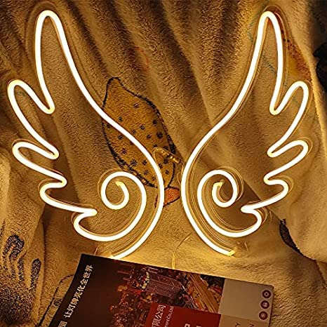 Angel Wings Neon Sign（30×12 inches） Neonsignsindia