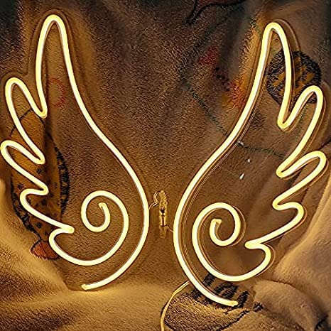 Angel Wings Neon Sign（30×12 inches） Neonsignsindia