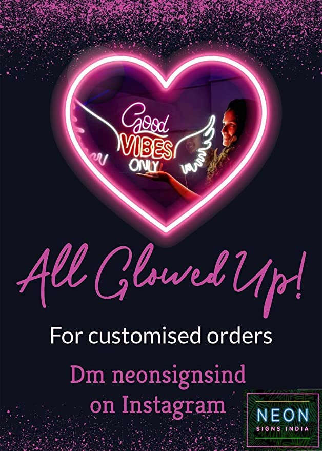Angel Wings Neon Sign（30×12 inches） Neonsignsindia
