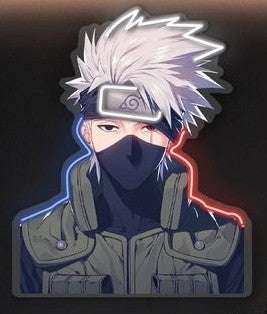 Anime Ninja Neon Wall Art – LED Plexiglass Neon Sign for Modern Rooms Game Room | Neon Signs India — Image 2