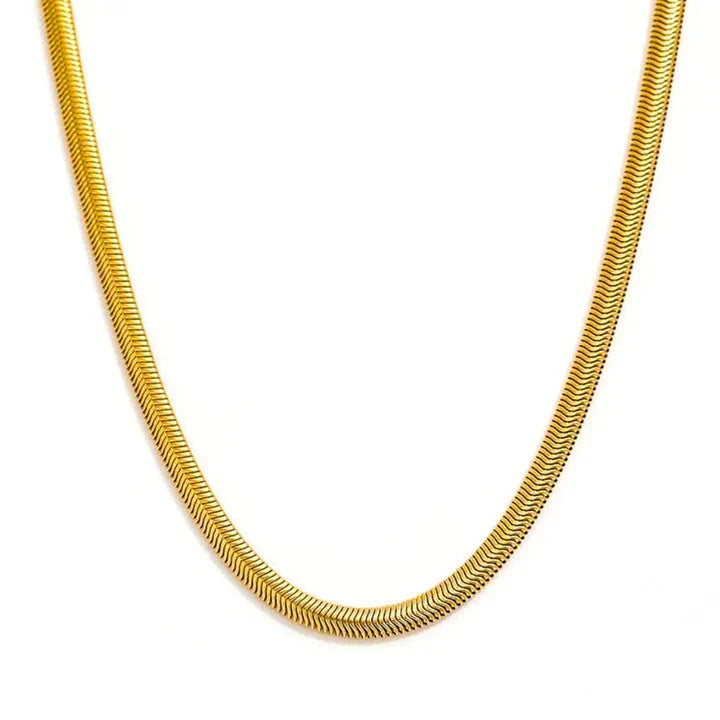 3D Snake Chain 22K Gold PVD Water-Resistant Bold Men India