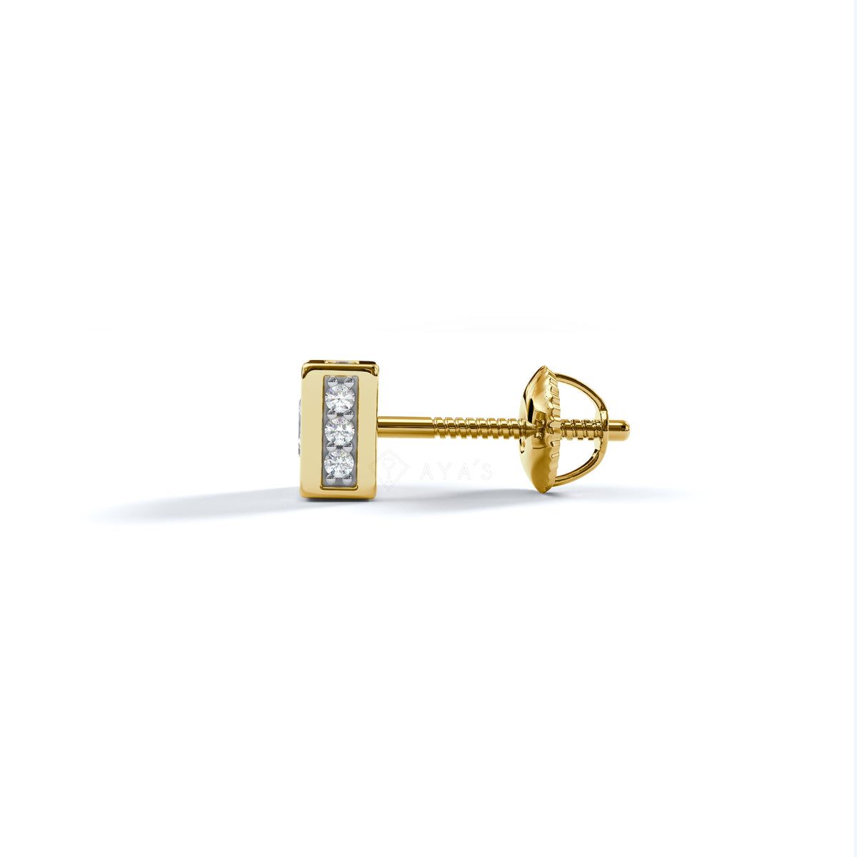 Apex Solitaire CZ Stud Earring (Single Stud) | 925 Sterling Silver, AAAA Grade Cubic Zirconia & Glossy Finish