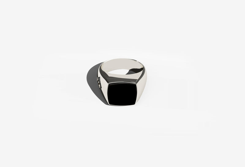 Ares Ring | 925 Sterling Silver, Natural Gemstone, Rhodium Plating & Glossy Finish