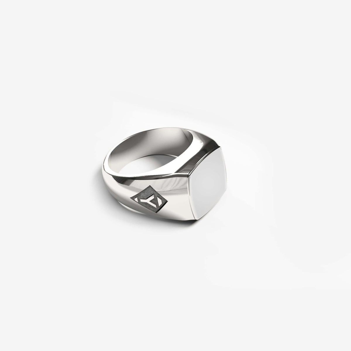 Ares Ring | 925 Sterling Silver, Natural Gemstone, Rhodium Plating & Glossy Finish