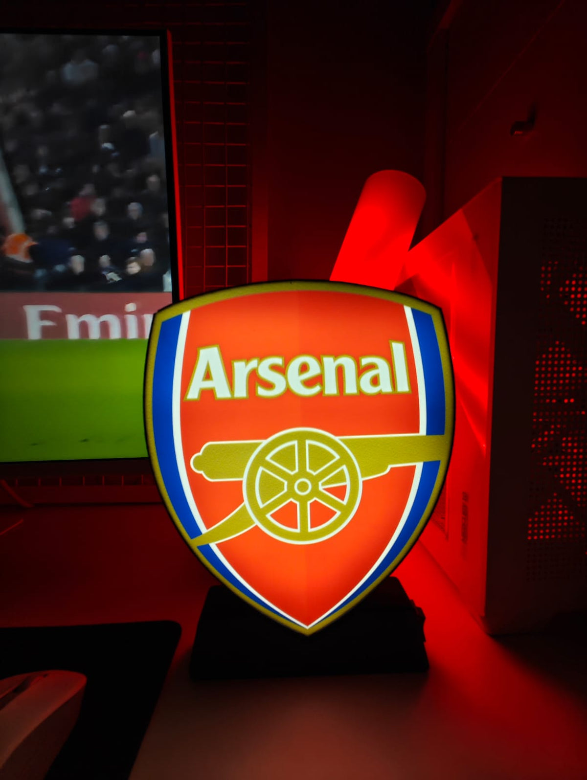 Arsenal Football Club Desk Lamp – Premium LED Fan Edition Night Light - LED Neon Sign