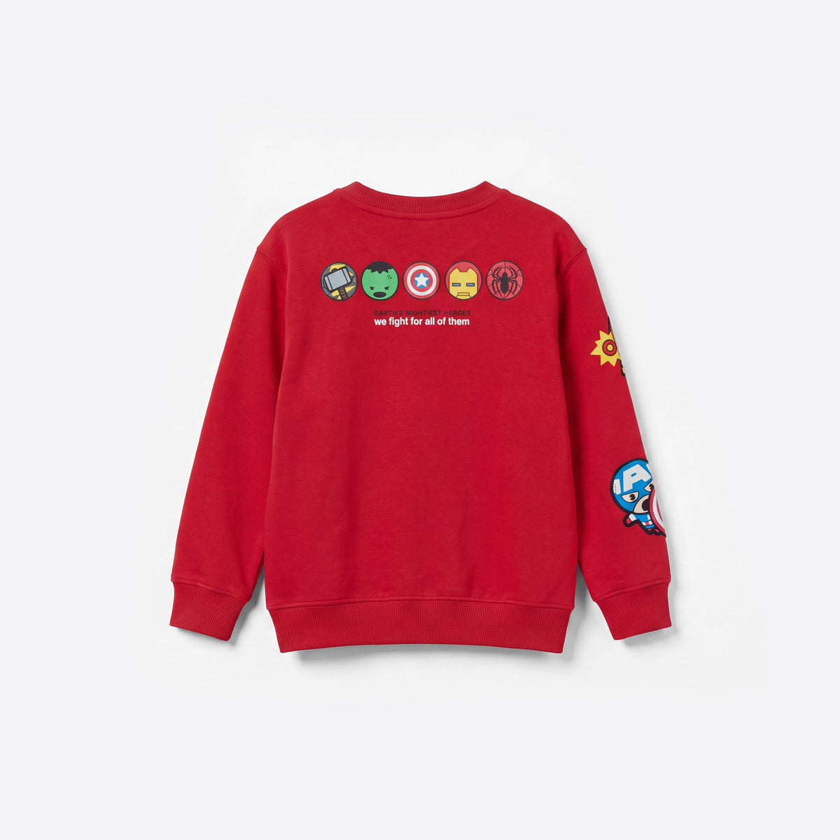 Marvel Super Heroes Graphic Red Cotton Co-ord Set