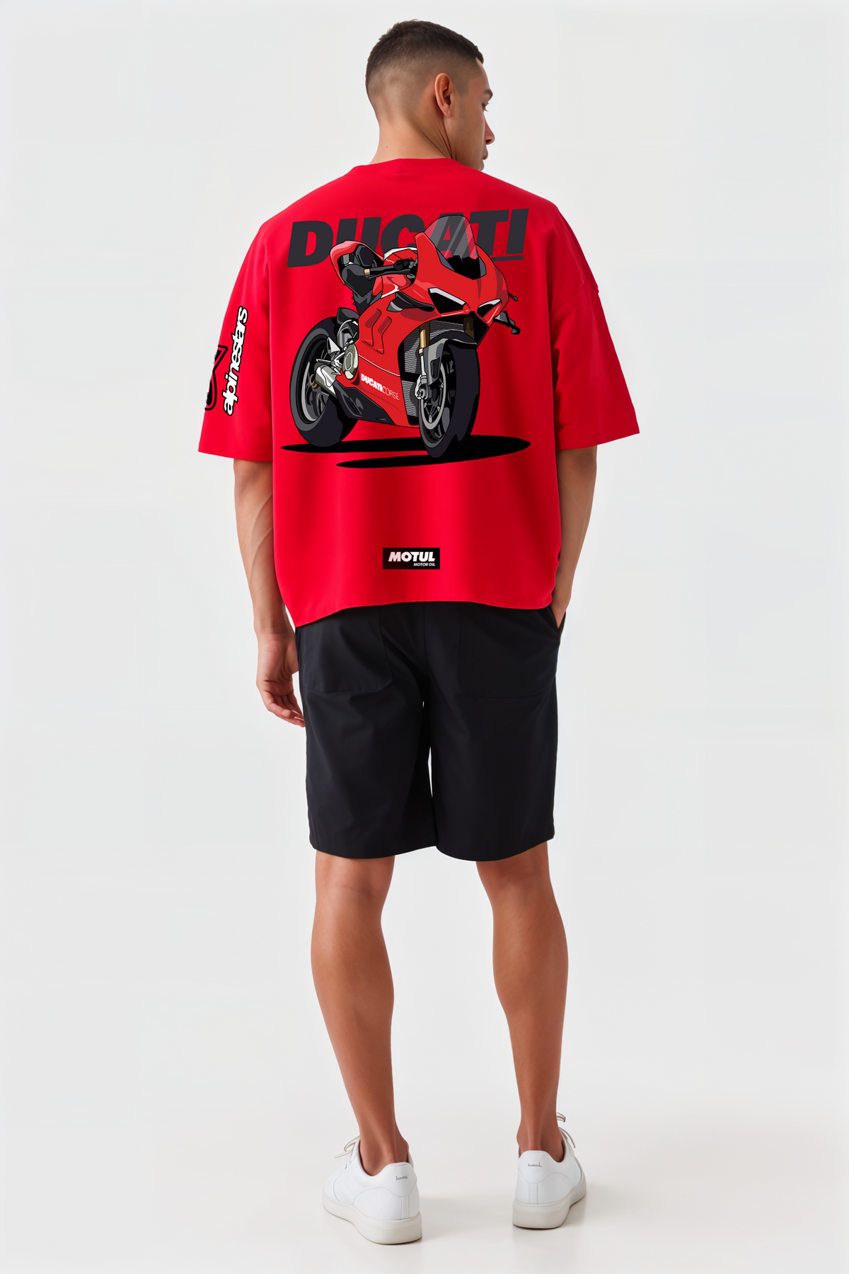 T-Shirt - Red - Ducati Corse - Oversized