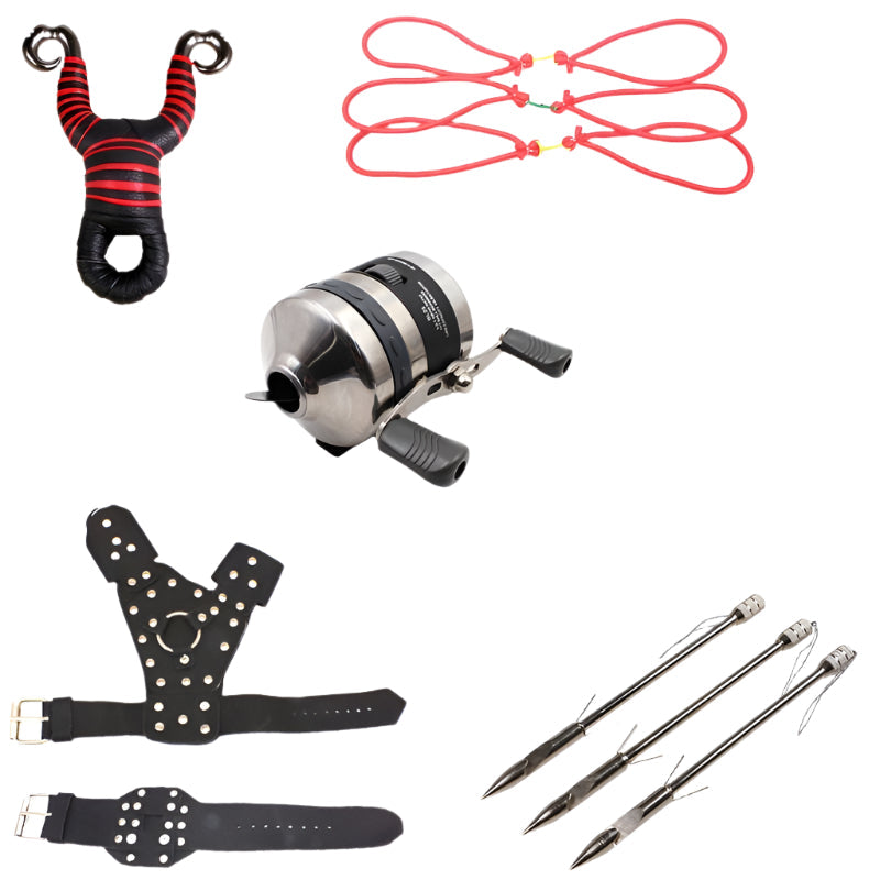 Marksman® High Quality Fishing Slingshot Combo Set Outdoor Fishing Catapult with all Accessories