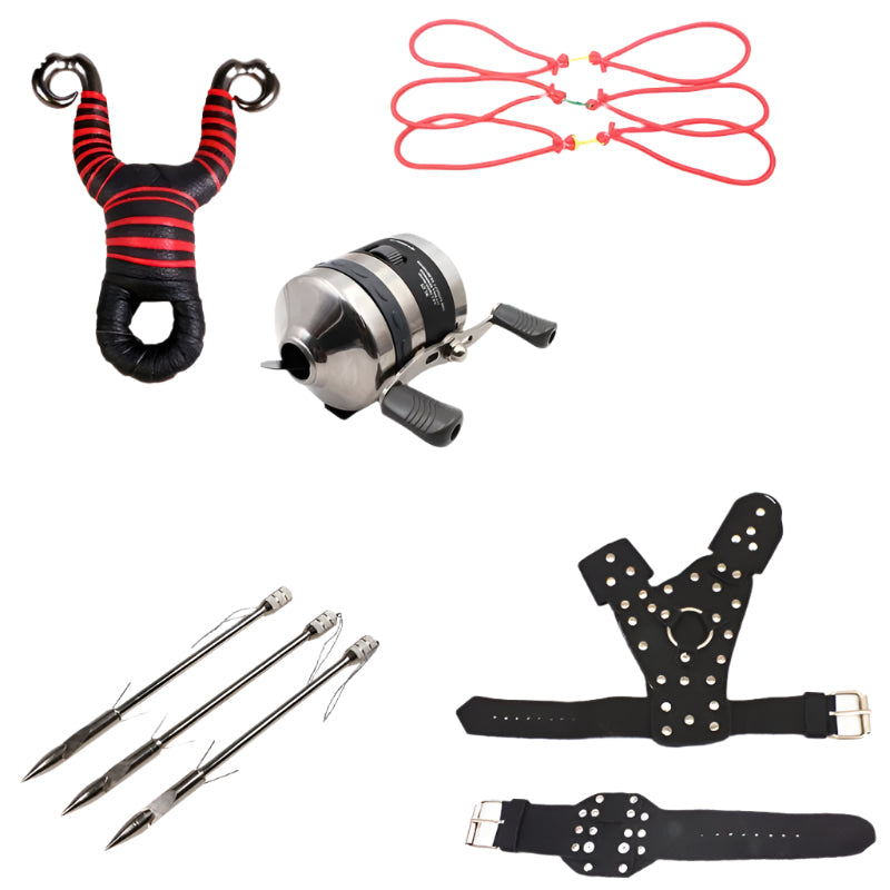 Marksman® High Quality Fishing Slingshot Combo Set Outdoor Fishing Catapult with all Accessories