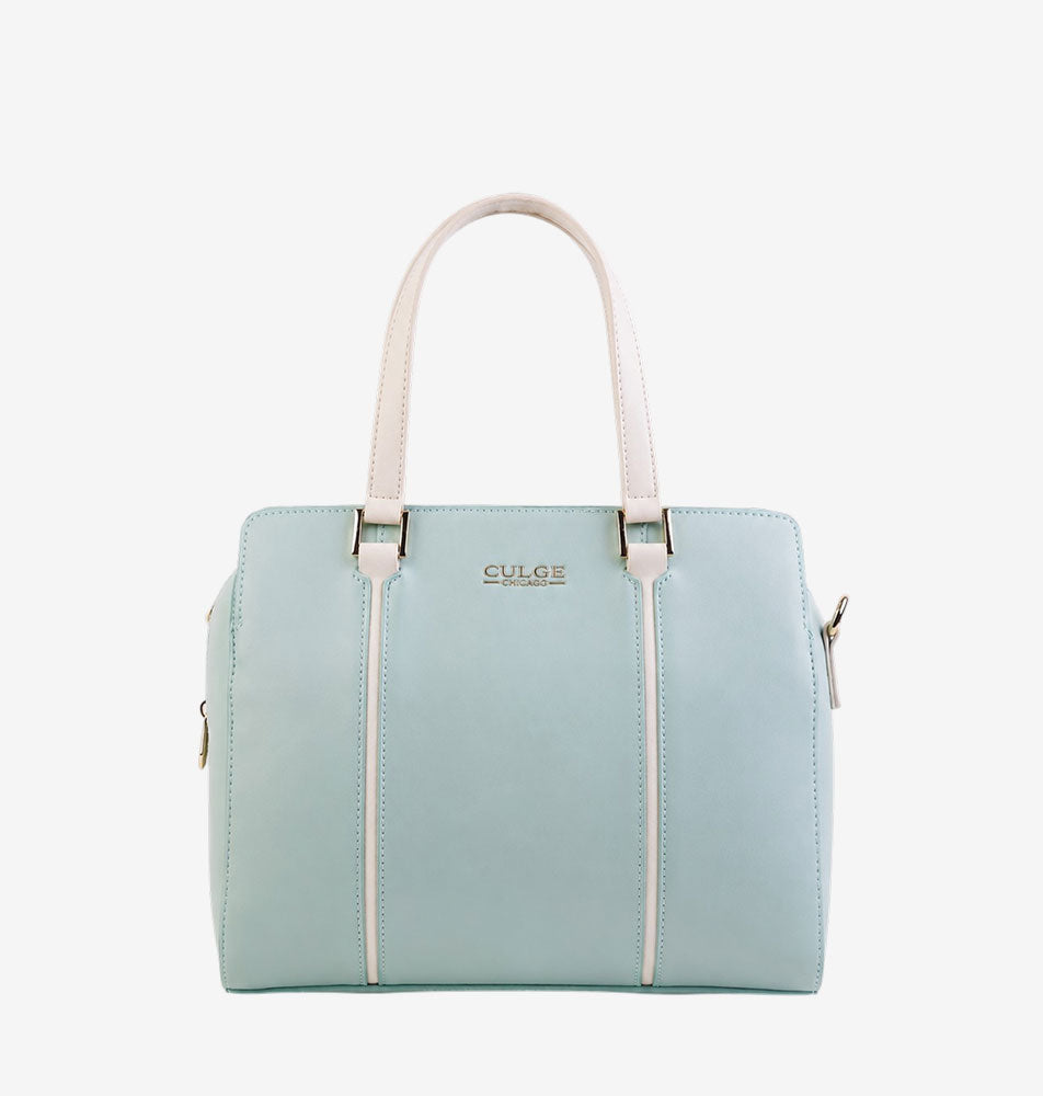 Culge Chicago "The Adler" Minimalist Dome Satchel – Sage Mint