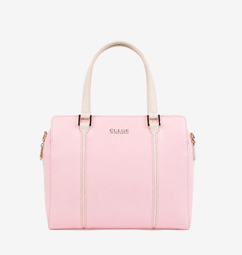 Culge Chicago "The Adler" Minimalist Dome Satchel – Blush Pink-1