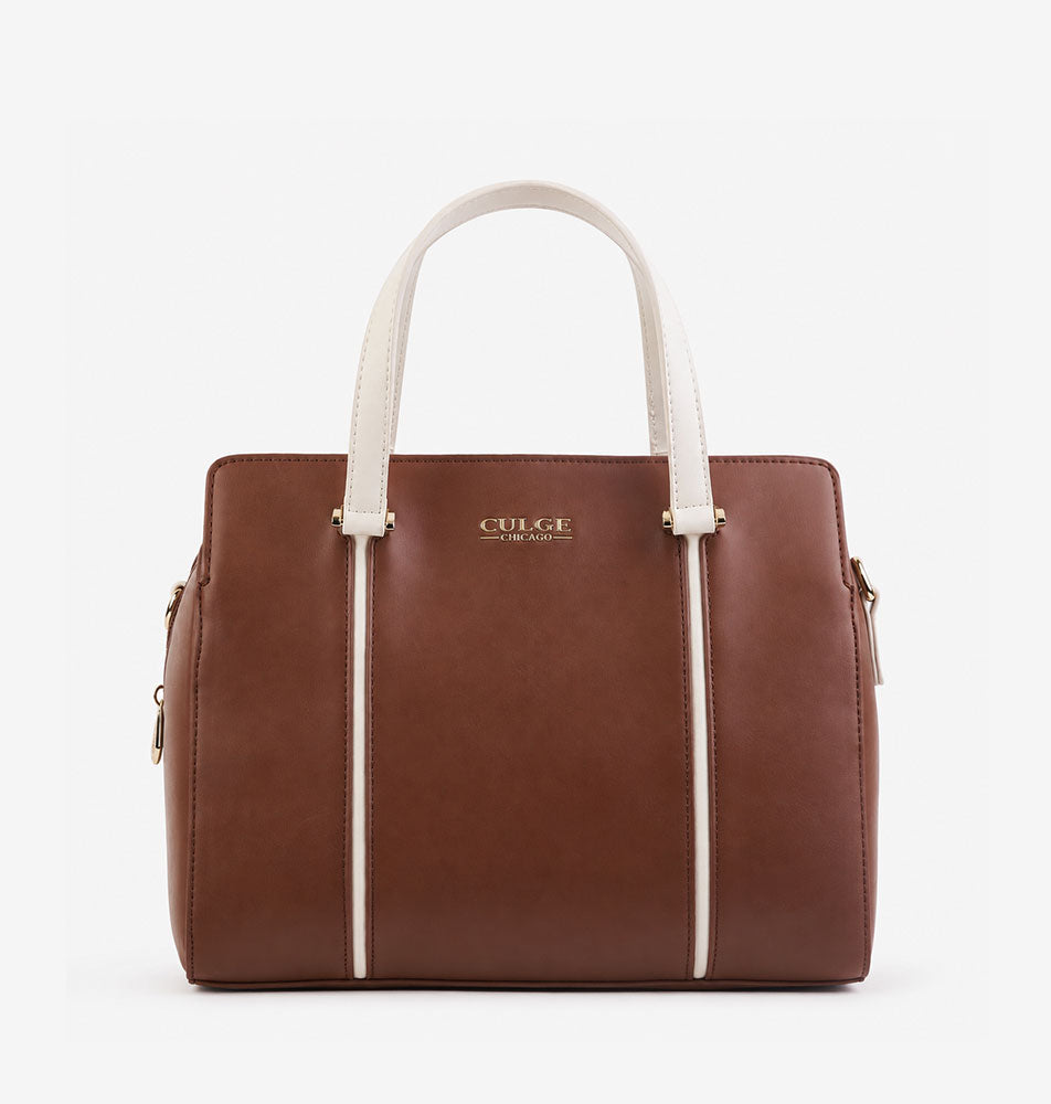 Culge Chicago "The Gold Coast" Tailored Satchel – Heritage Cognac
