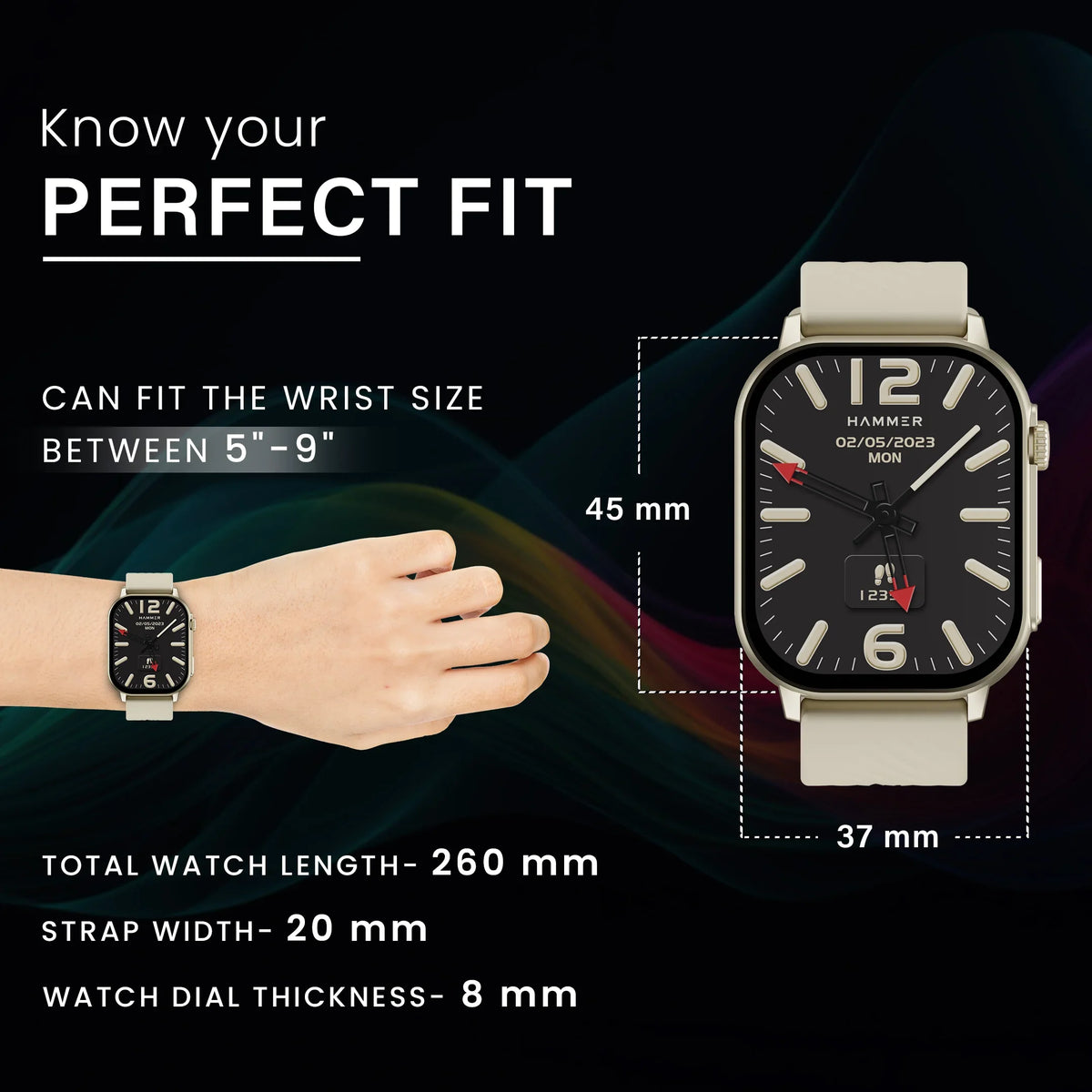 Hammer Arctic 2.04" Super Amoled Display Bluetooth Calling Smartwatch-9