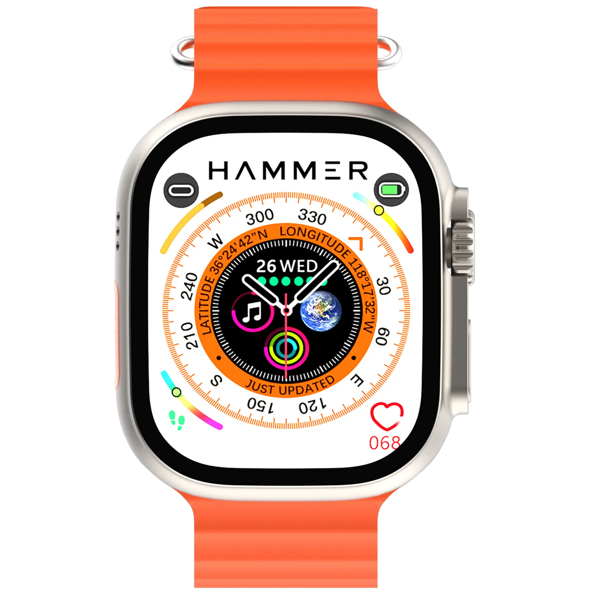 Hammer Ultra Classic with 2.01"  Largest Display Bluetooth Calling Smartwatch-7
