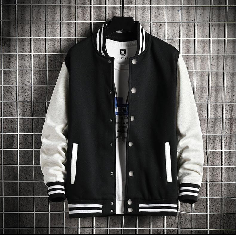 PLAIN VARSITY JACKET