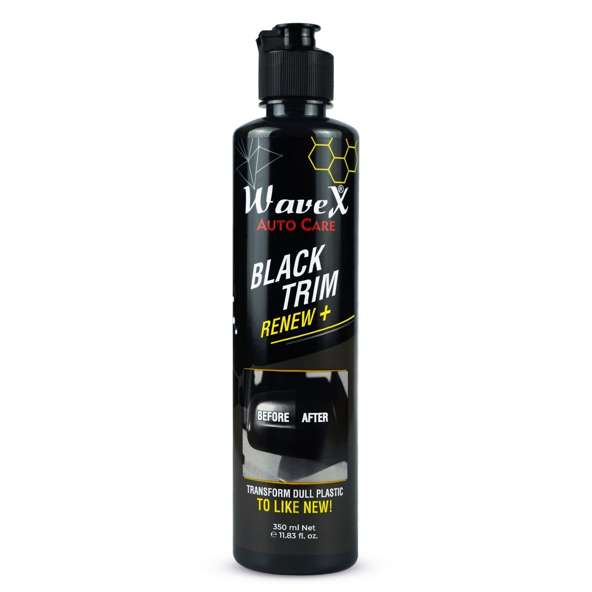 Black Trim Renew+ | Restores Faded Car & Bike Exterior Plastic Trim | Long-Lasting Deep Black Shine, UV & Dust Protection