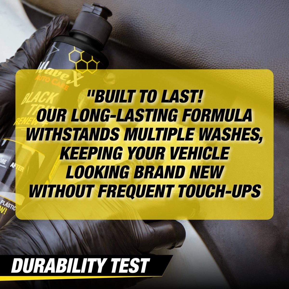 Black Trim Renew+ | Restores Faded Car & Bike Exterior Plastic Trim | Long-Lasting Deep Black Shine, UV & Dust Protection