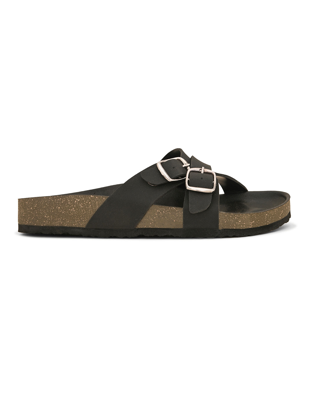 Women One Toe Flats with Buckles-3
