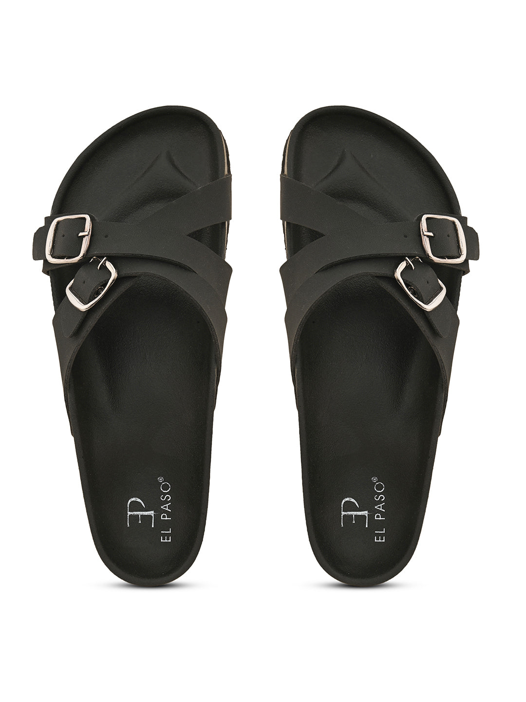 Women One Toe Flats with Buckles-5