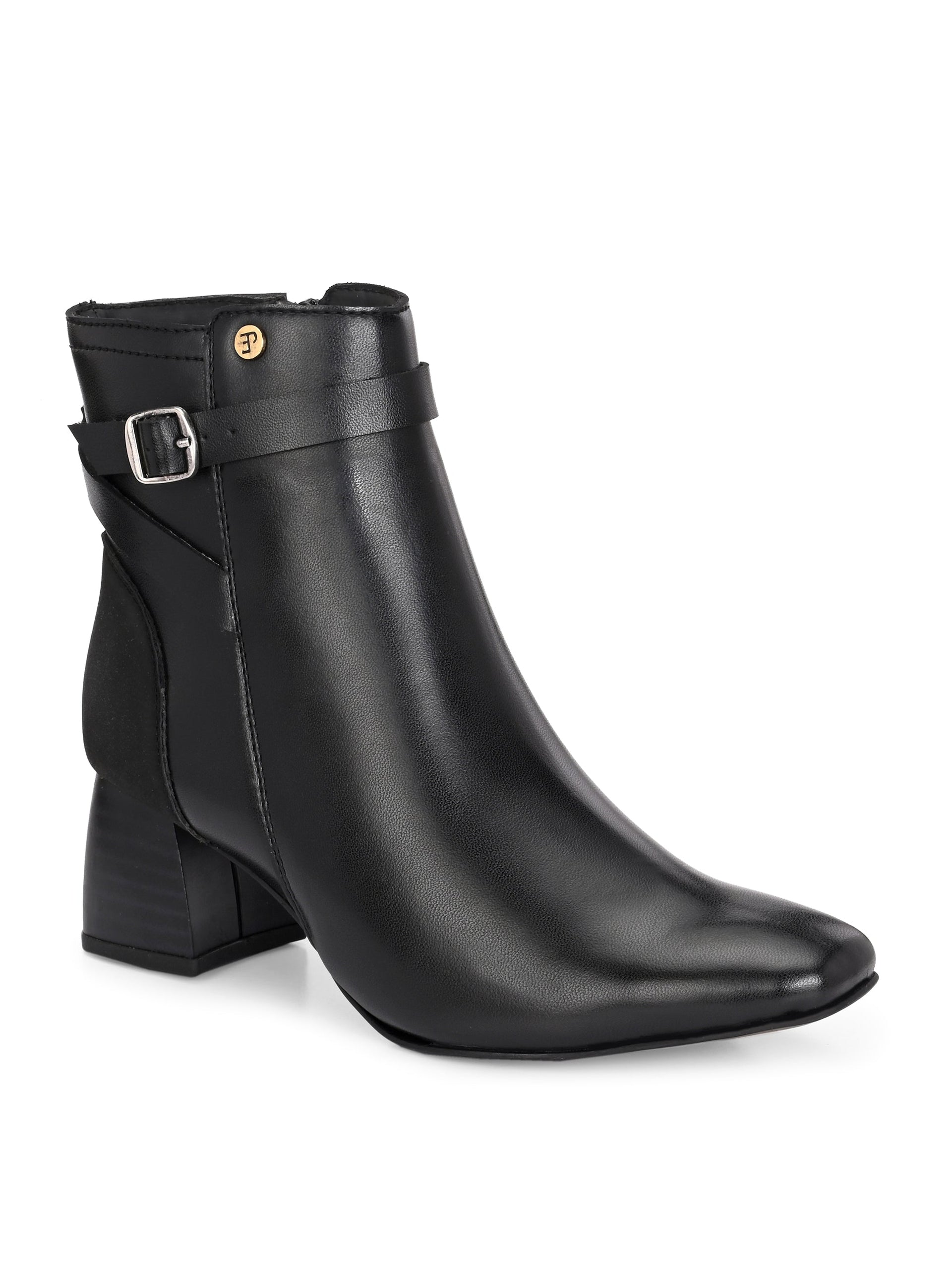 El Paso Women Faux Leather Casual Chelsea Boots