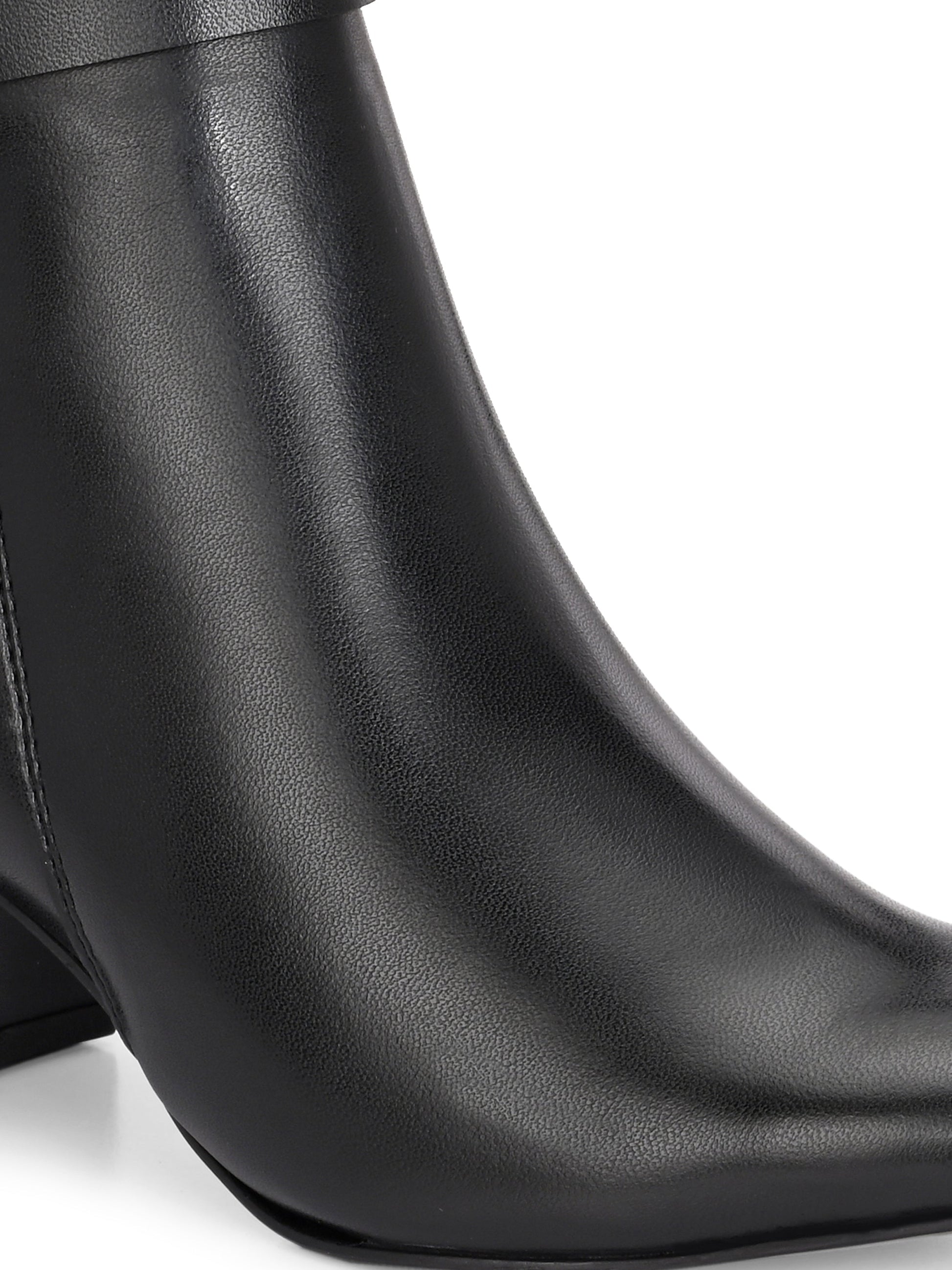 El Paso Women Faux Leather Casual Chelsea Boots-5