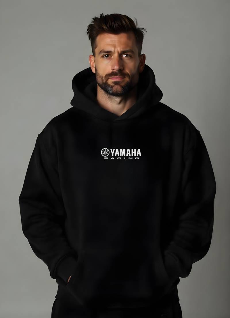 Racing BLACK 3 Strips - Oversized Hoodie 400 GSM
