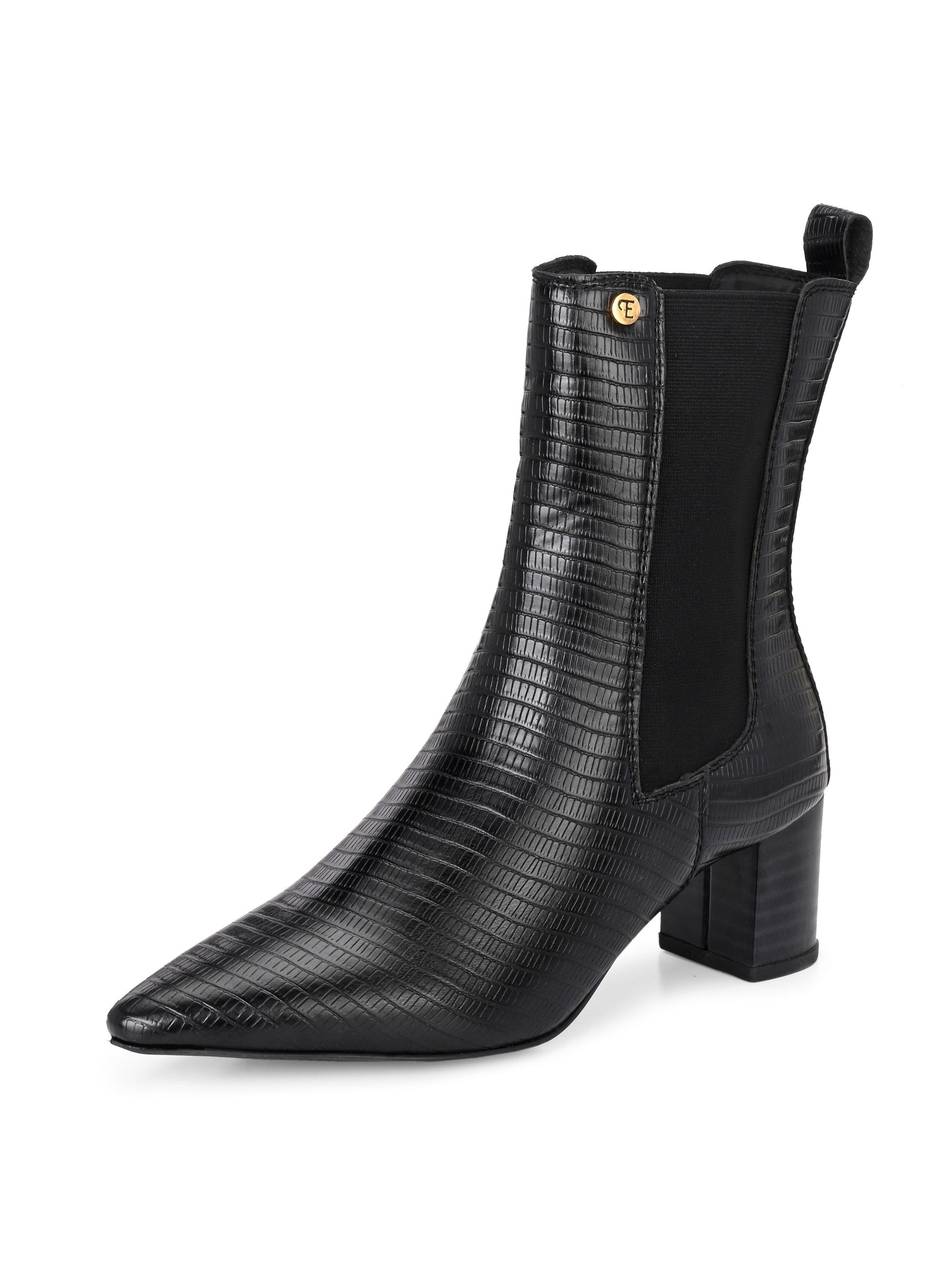 El Paso Women Faux Leather Casual Chelsea Boots-3