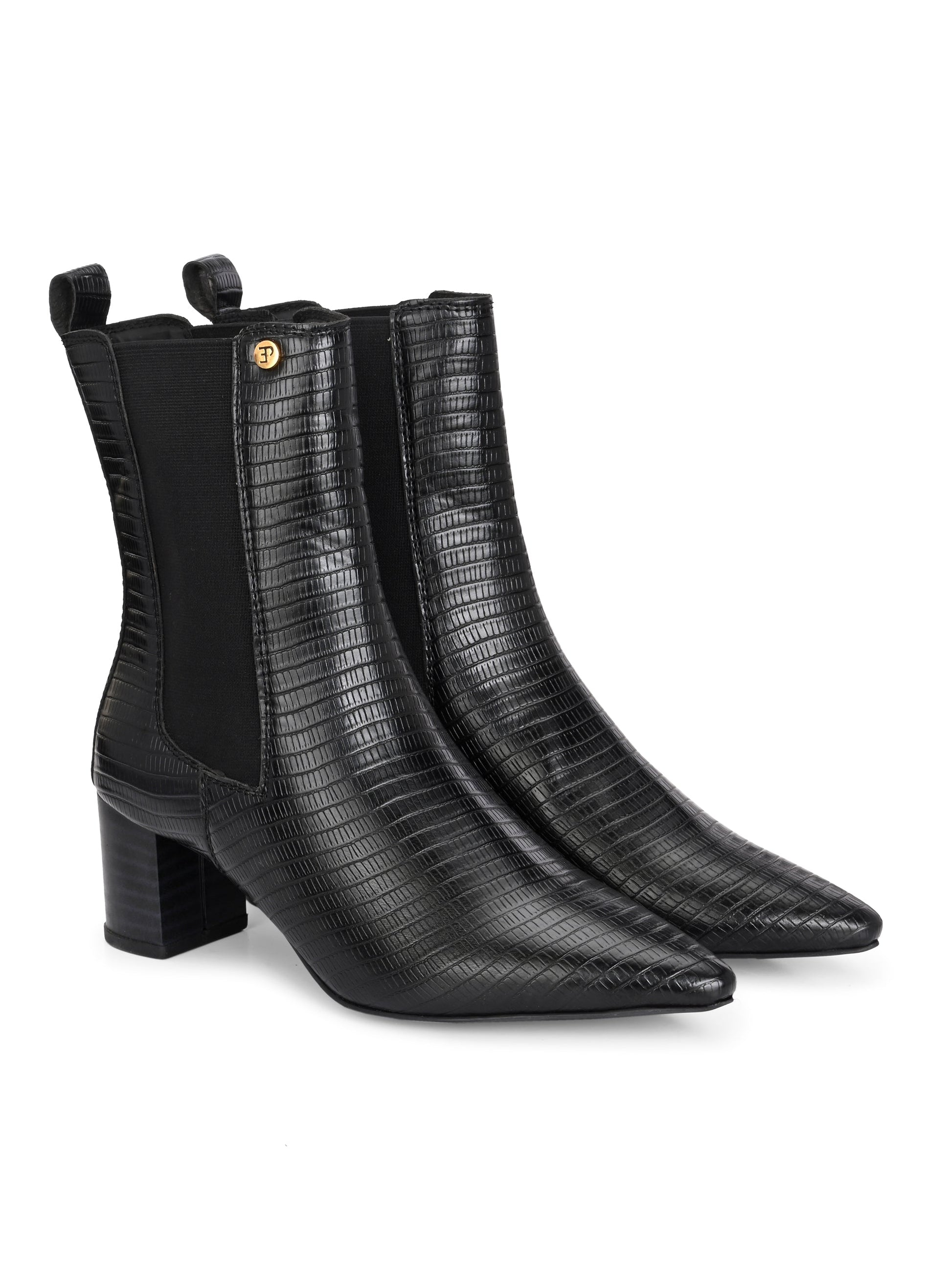 El Paso Women Faux Leather Casual Chelsea Boots-4
