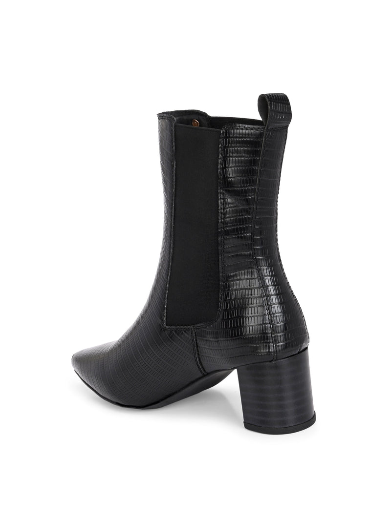 El Paso Women Faux Leather Casual Chelsea Boots-6