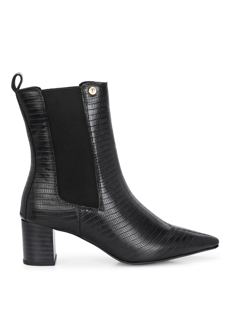 El Paso Women Faux Leather Casual Chelsea Boots-7