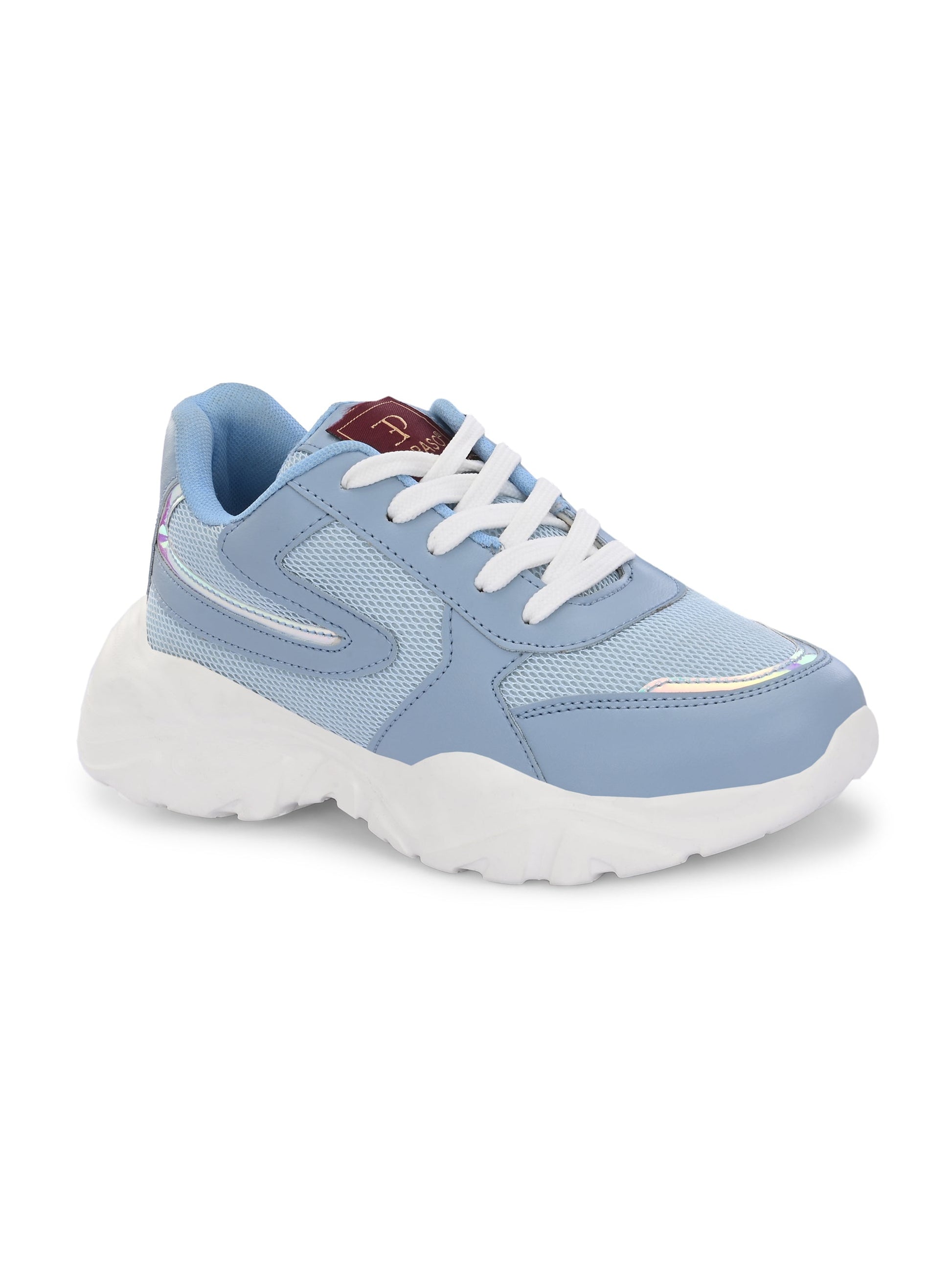 Women Solid Round Toe Lightweight Sneakers-1