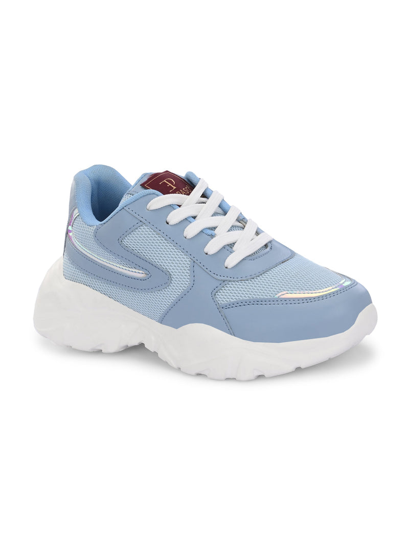 Women Solid Round Toe Lightweight Sneakers-1