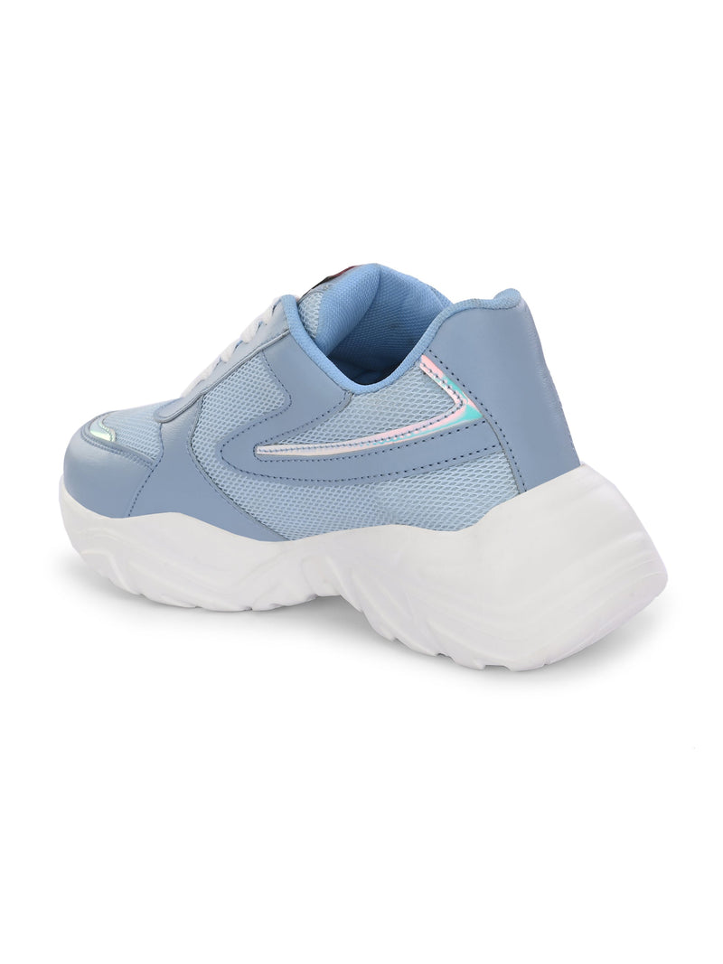 Women Solid Round Toe Lightweight Sneakers-4
