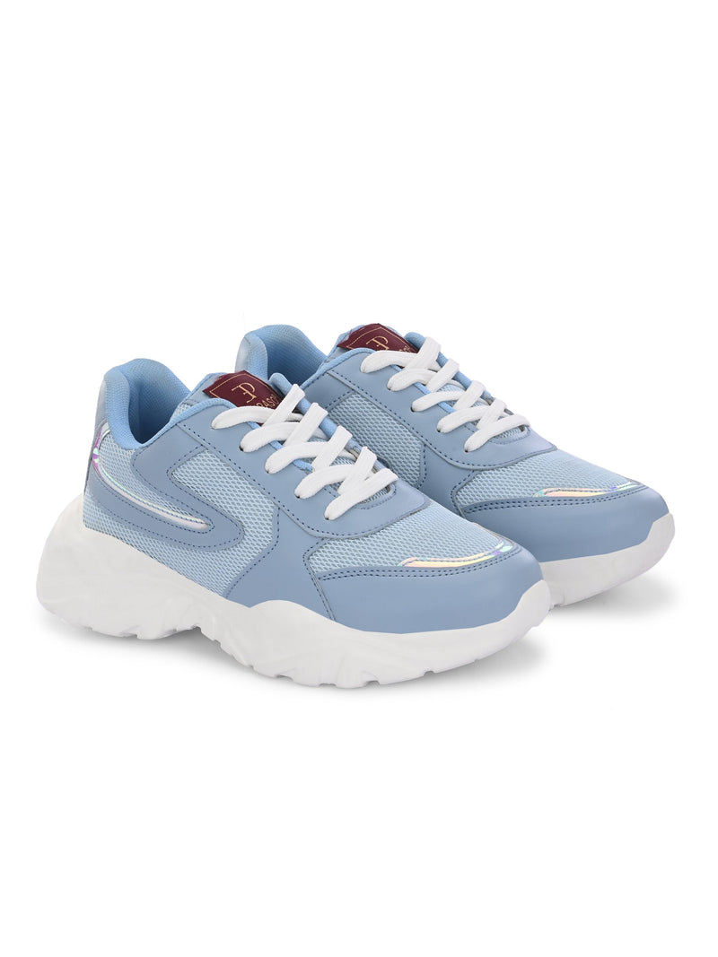 Women Solid Round Toe Lightweight Sneakers-5